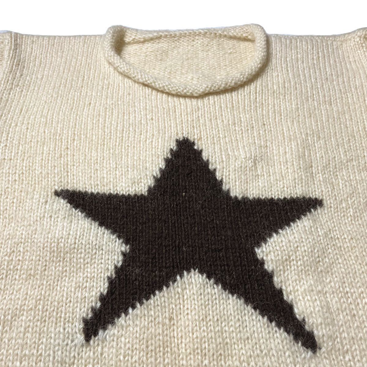 希少 Vintage Ecuador Roll Neck Star Knit エクアドル ニット