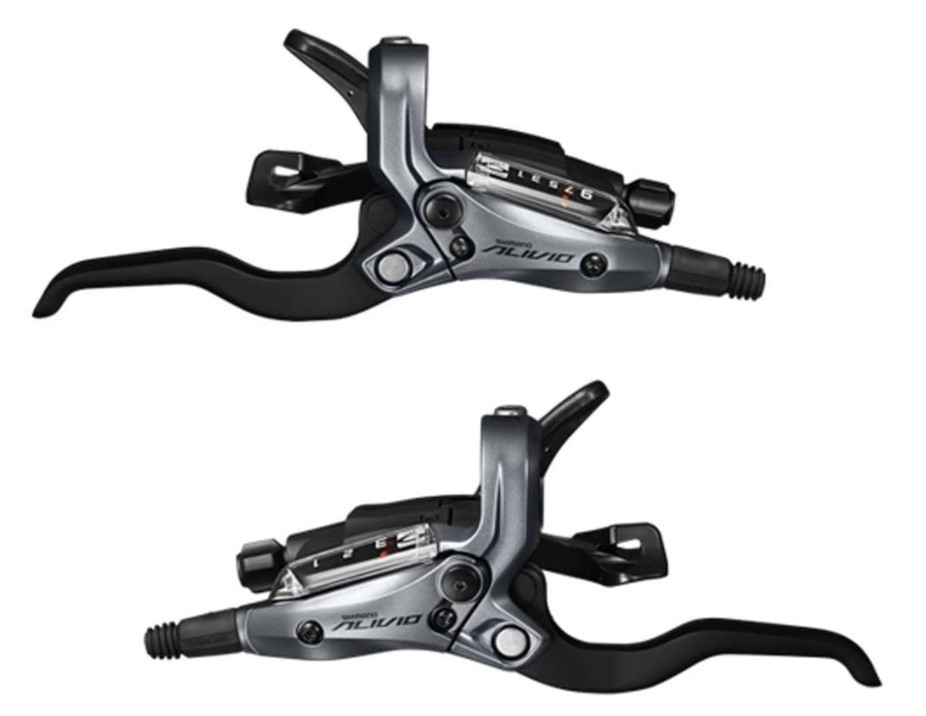 処分 SHIMANO(シマノ) ST-M4050 左右レバーセット 3X9S シフトケーブル・ホース・オイル付属 ST-M4050SET 10267_画像1