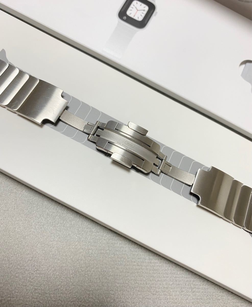 純正 美品 Apple Watch リンクブレスレット シルバー 38/40/41mm cnema.fr