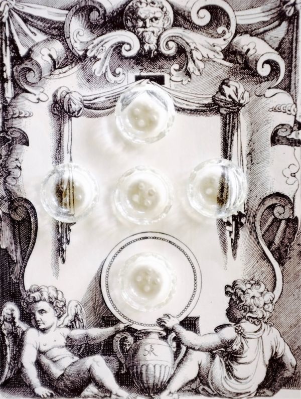  Франция античный прозрачный. капли воды . драгоценнный камень деформация . пространство. стекло кнопка 2.2cm 4 шт ручная работа merus Lee Vintage retro Europe 