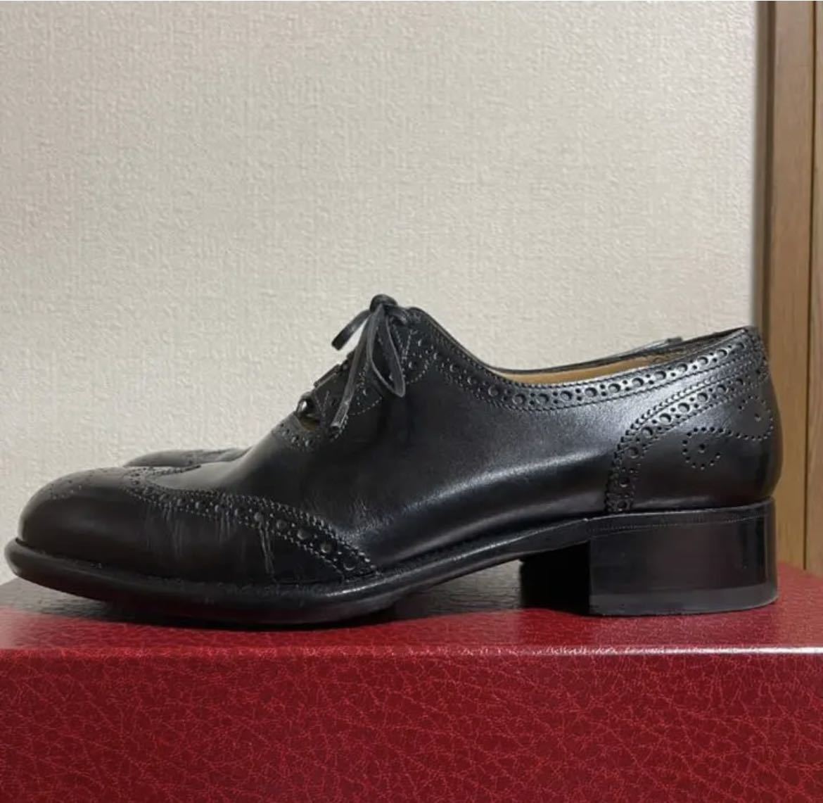 エクルベージュ 希少 レユッカス ギリーシューズ オーストリッチ 41 le