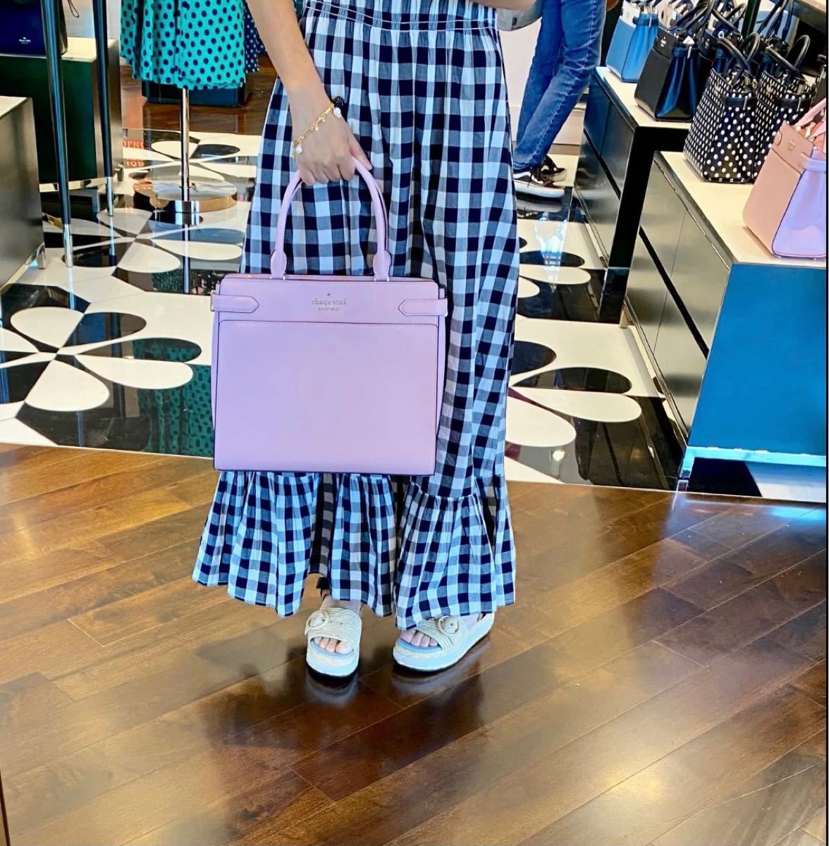 新品Kate Spade  ステイシーラージサッチェル2way ショルダー　トートバッグ ケイトスペード　ピンク