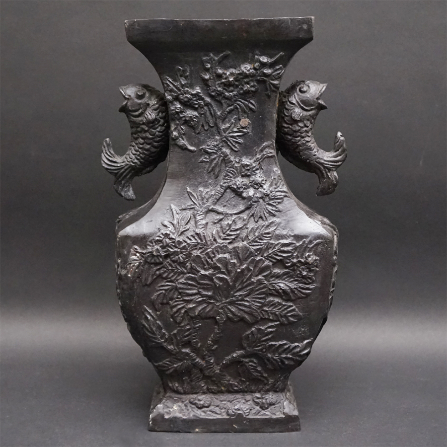 19430円 最大70%OFFクーポン 古美術 古銅花瓶 古銅製