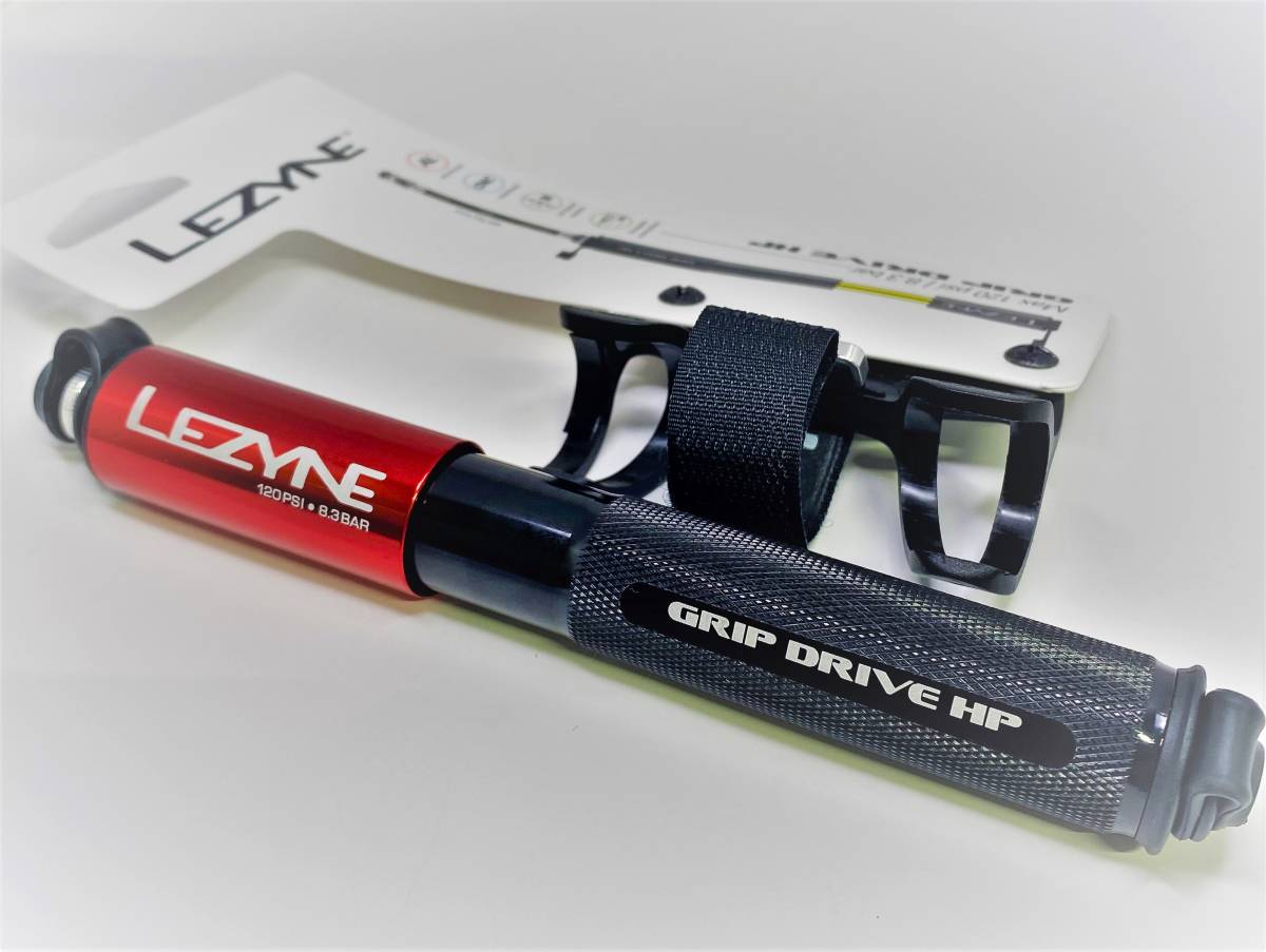 マジ★美しい携帯ポンプ LEZYNE レザイン GRIP DRIVE HP レッド_画像4