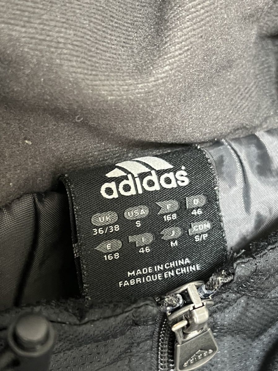 adidas ウインドジャケット Mサイズ ブラック 古着_画像4