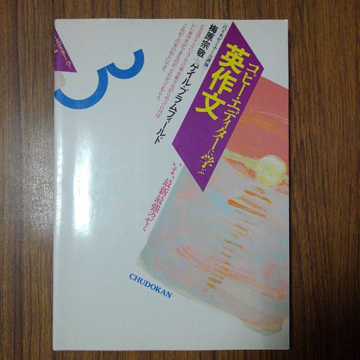 梅原宗敬、ゲイル・プラムフィールド共著「コピー・エディターに学ぶ英作文」株式会社中道館1997年第2版第2刷_画像1