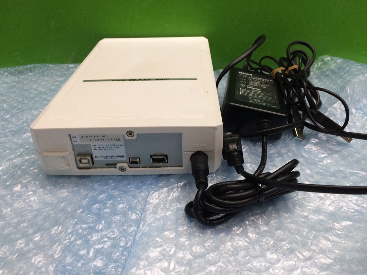I・O DATA外付けDVDハイパーマルチドライブ「DVR-UEM16C」_画像2
