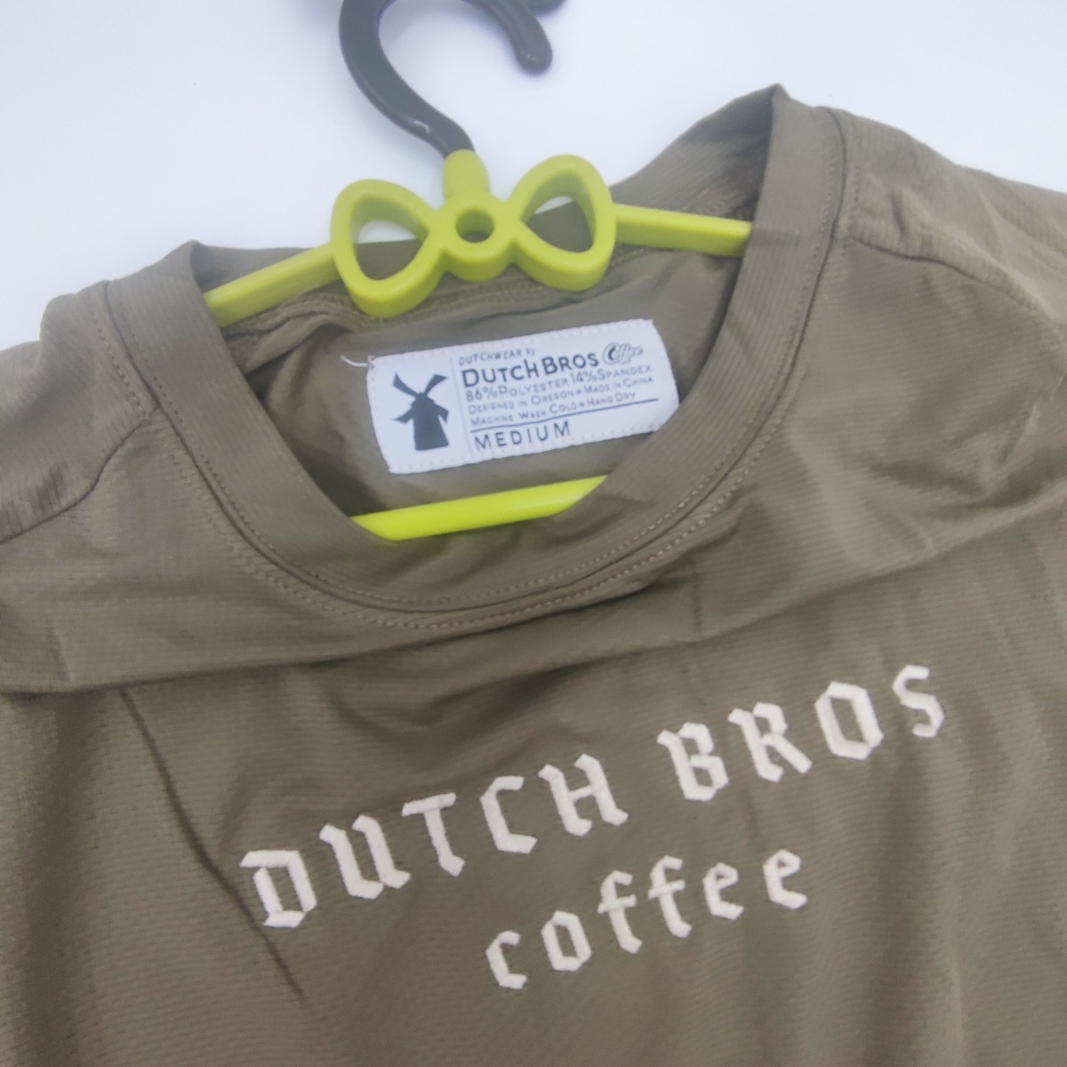 新品未使用アメリカ購入Dutch Bros coffee速乾長袖T-shirt カットソー