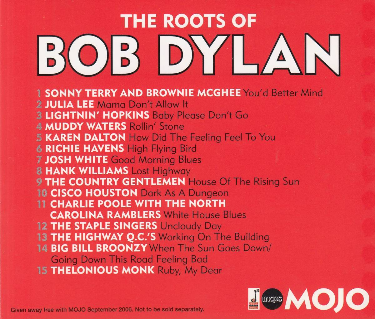 輸 Various The Roots Of Bob Dylan◆規格番号■なし◆送料無料■即決●交渉有_画像2