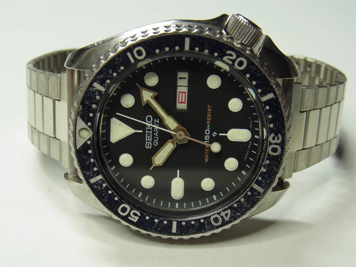 大人も着やすいシンプルファッション 2207 SEIKO 7548 150ｍ ダイバー