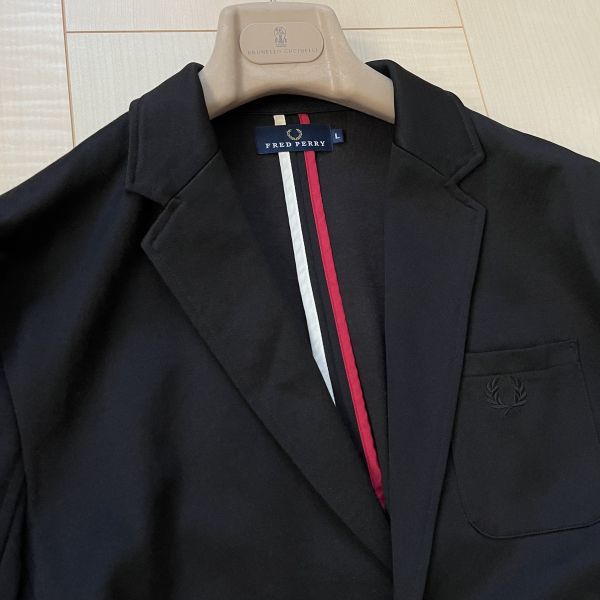 初売り】 通年 FRED PERRY ジャージー テーラードジャケット サイド