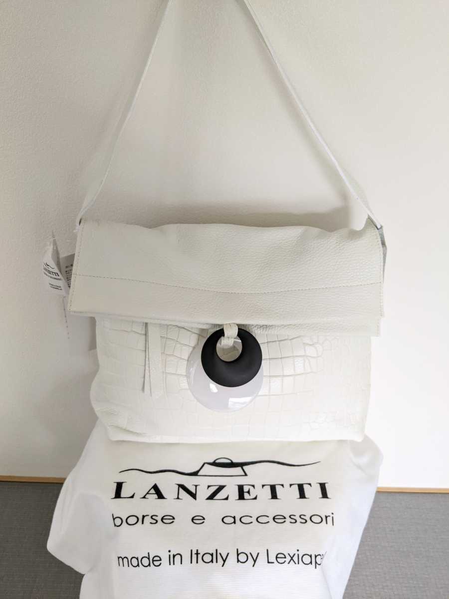 新品 LANZETTI イタリア製 ワンショルダーバッグ 未使用 ランゼッティ