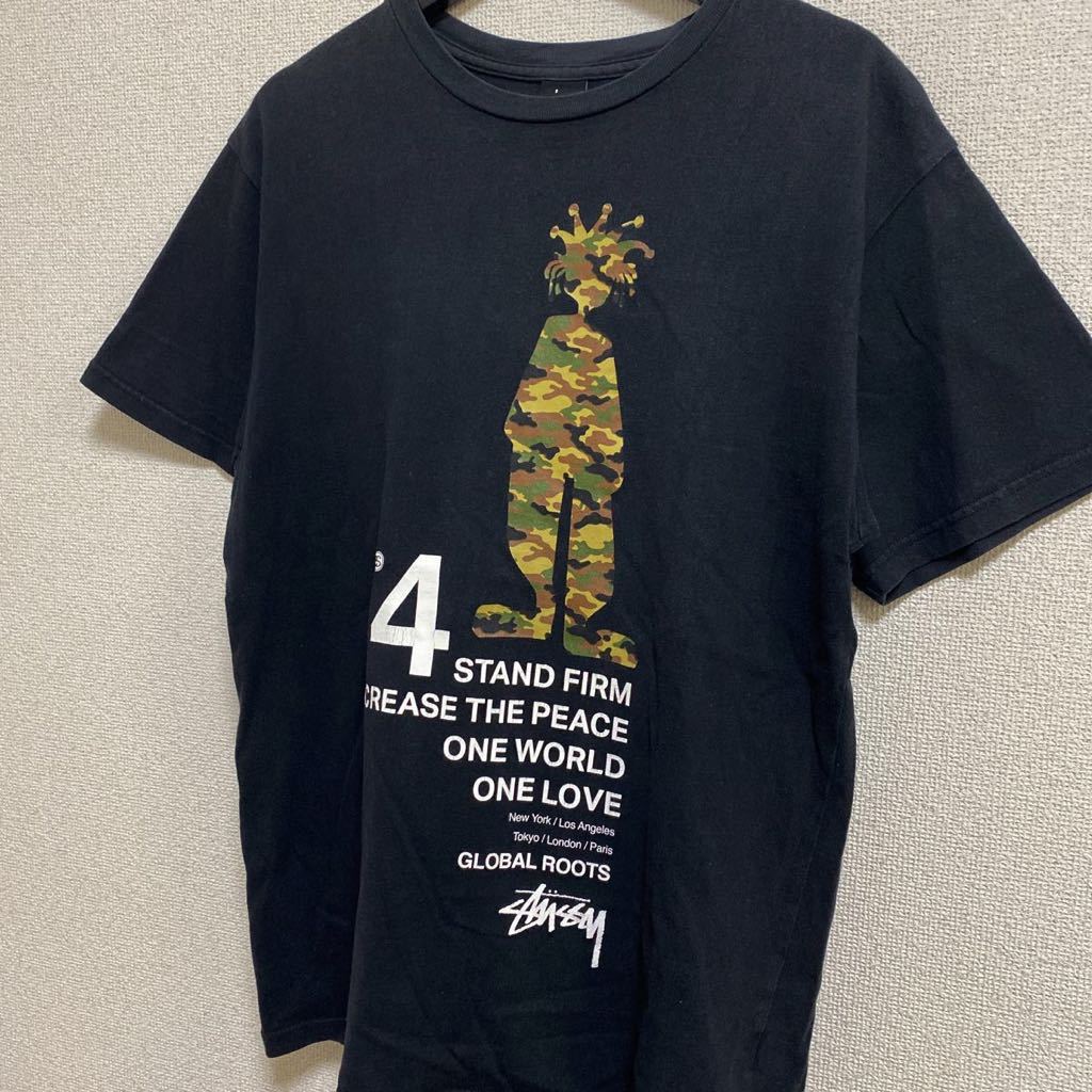 えきれない】 90s ステューシー stussy Tシャツ 黒 ブラック ロゴ