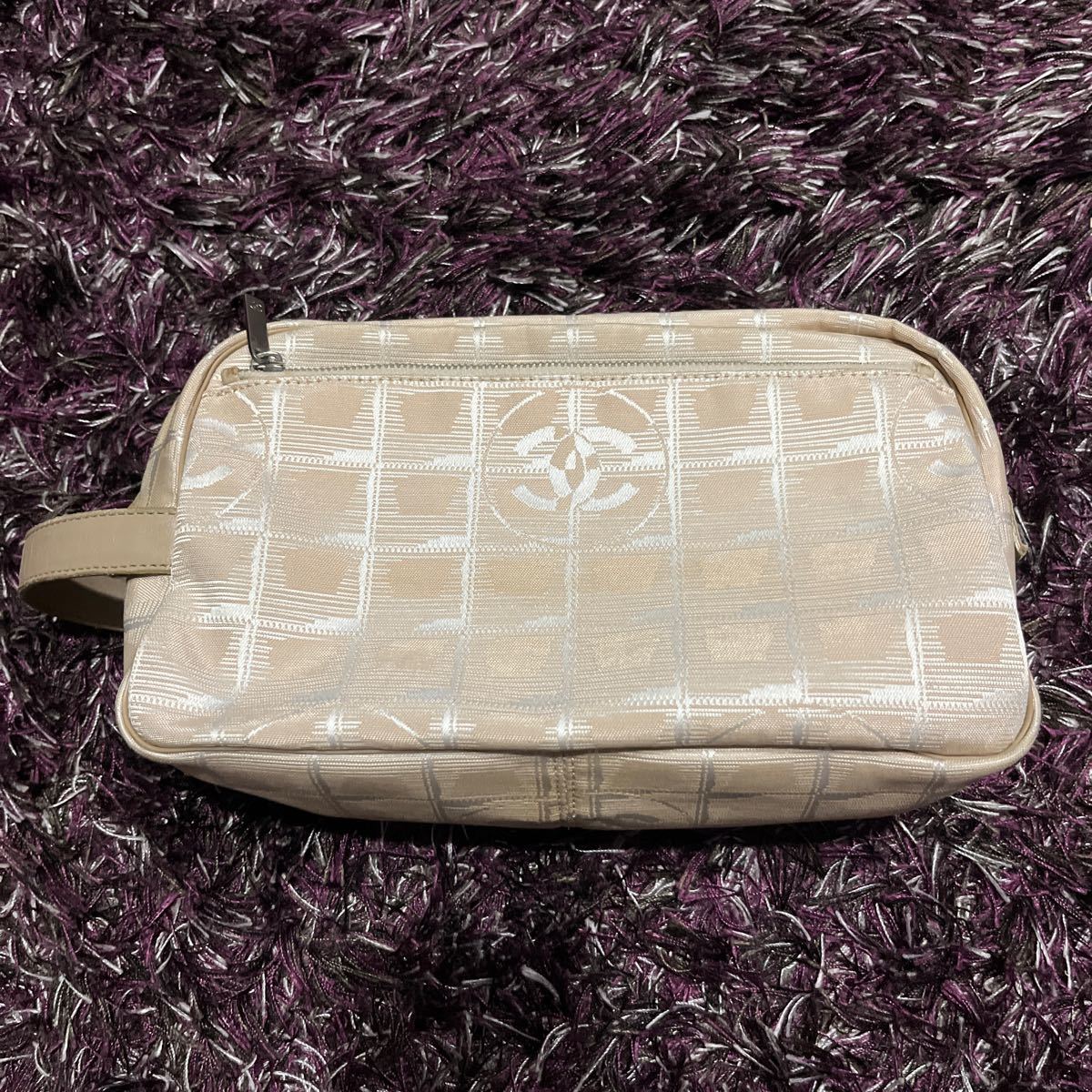 確実正規品 CHANEL ニュートラベルライン ベージュ セカンドバッグ