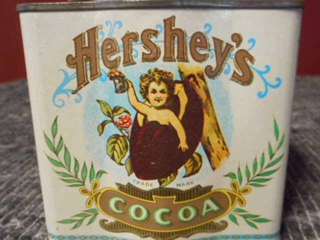 米国Vintage★缶★USA Hershey's ココア スチール アンティーク_画像4