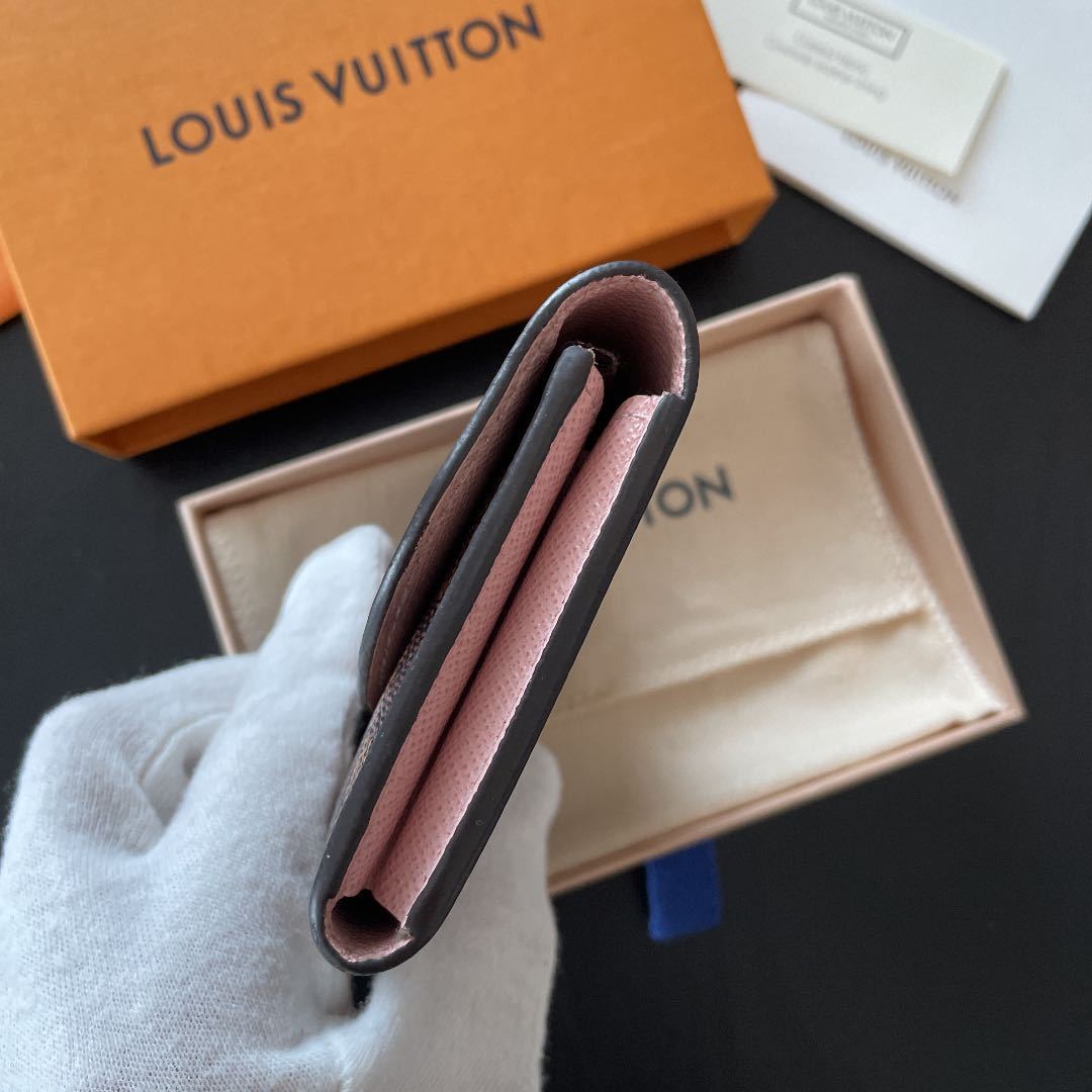 ルイヴィトン ミニ財布 小銭入れ ポルトモネ ロザリ ローズバレリーヌ