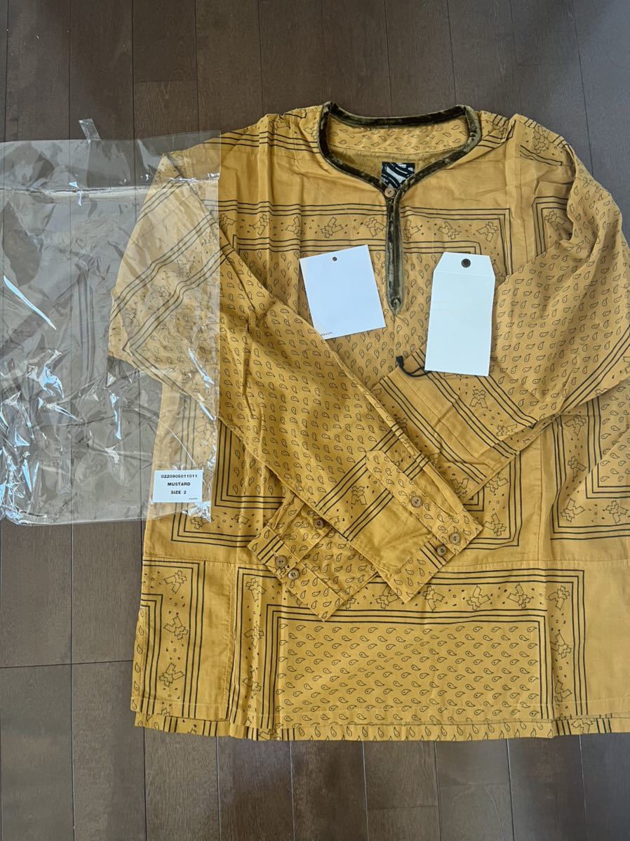 visvim tunic mustard size 2