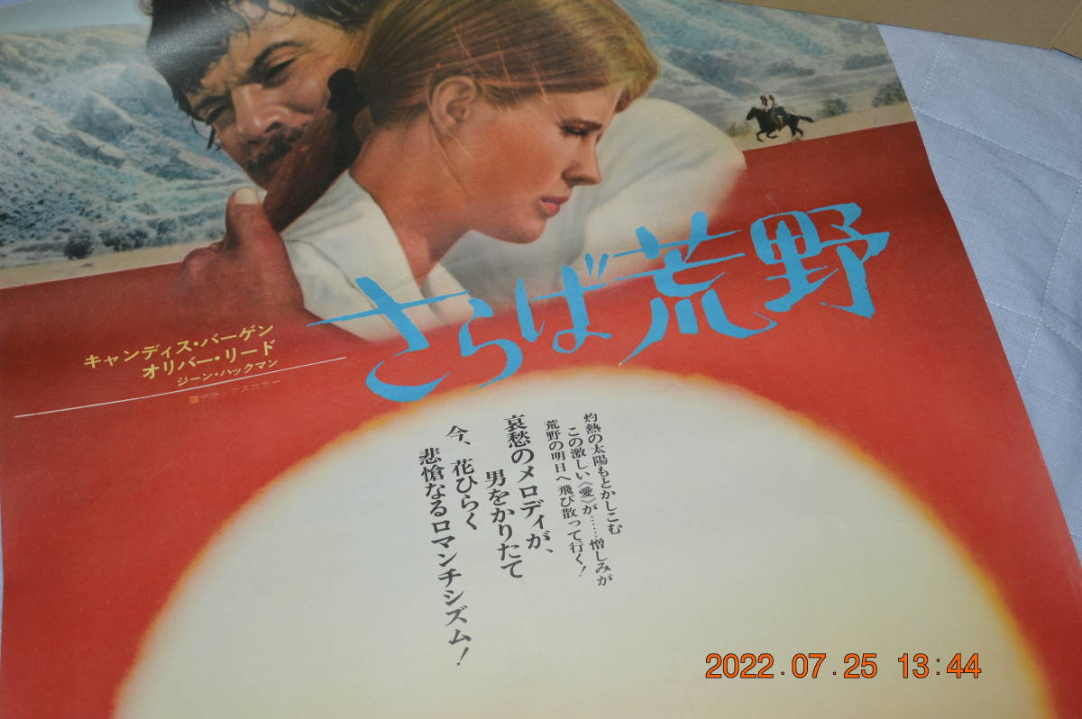 古い映画ポスター「 さらば荒野 」　＊　中古_画像2