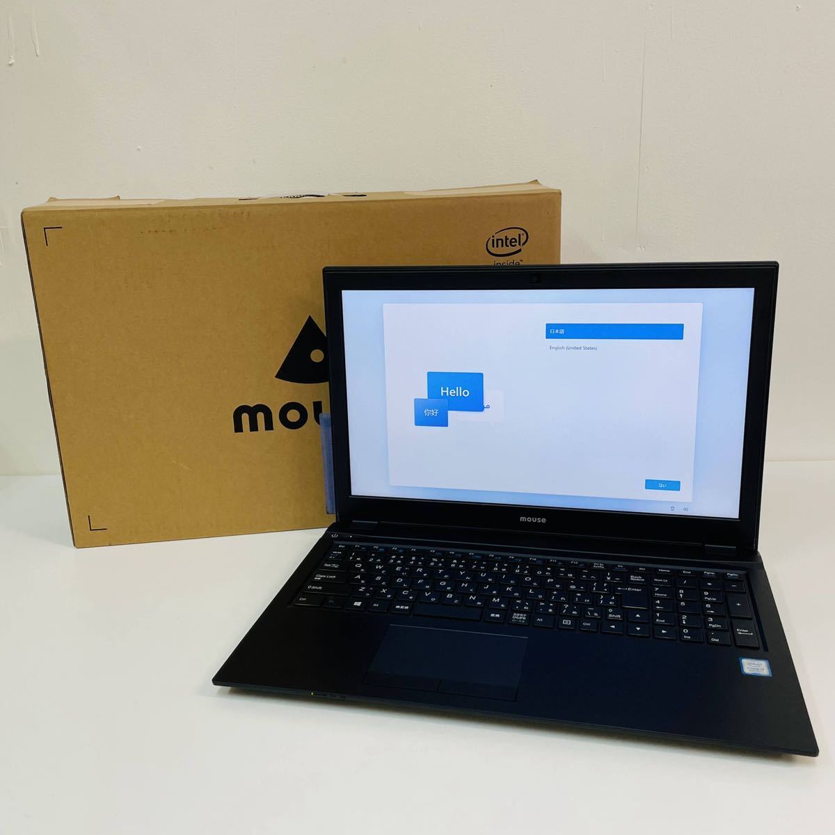 完動品 美品 mouse MB-F576SD-M2SH2-A Core i7 8550U 8GB 1TB/HDD
