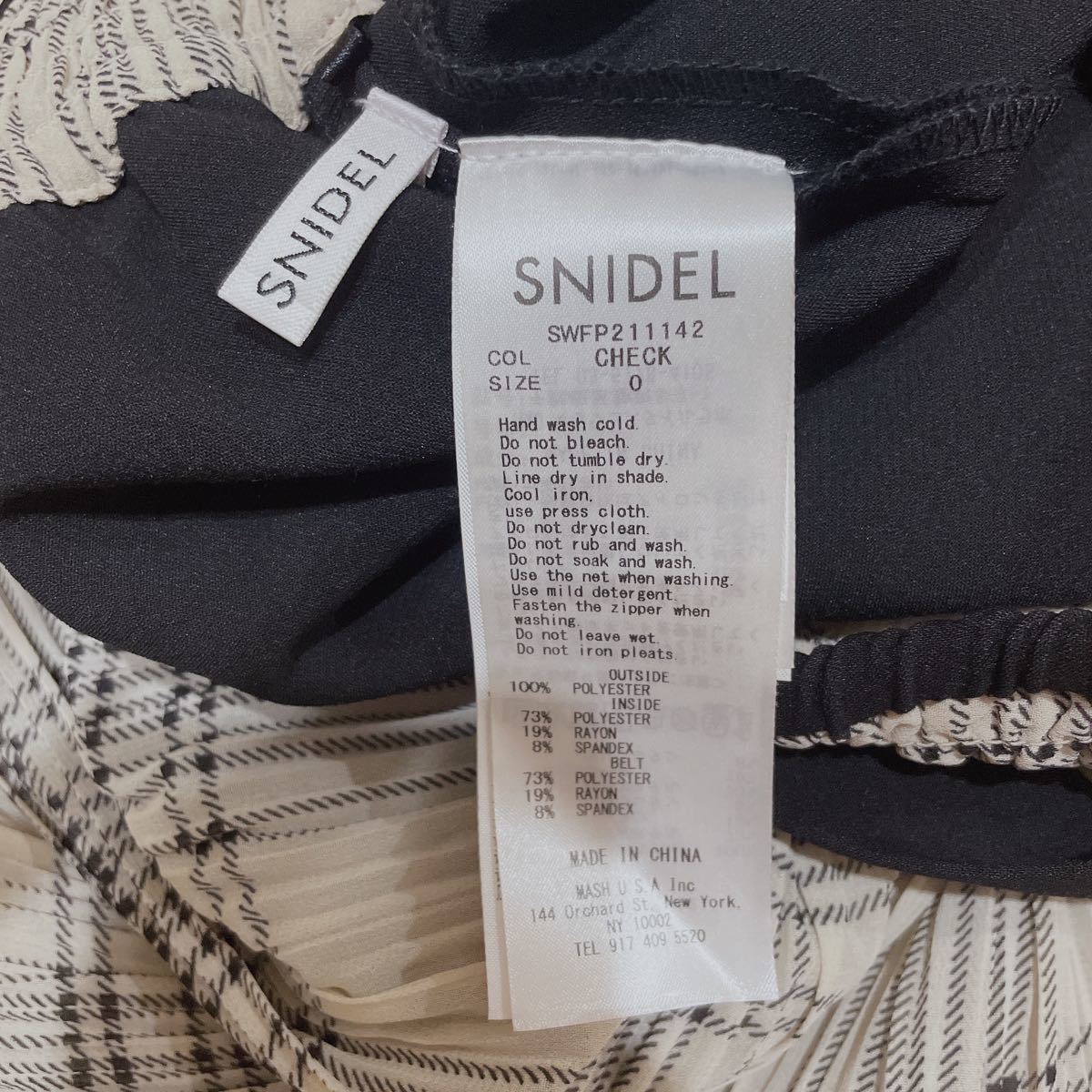 snidel 試着のみプリーツスカショーパン 0サイズ