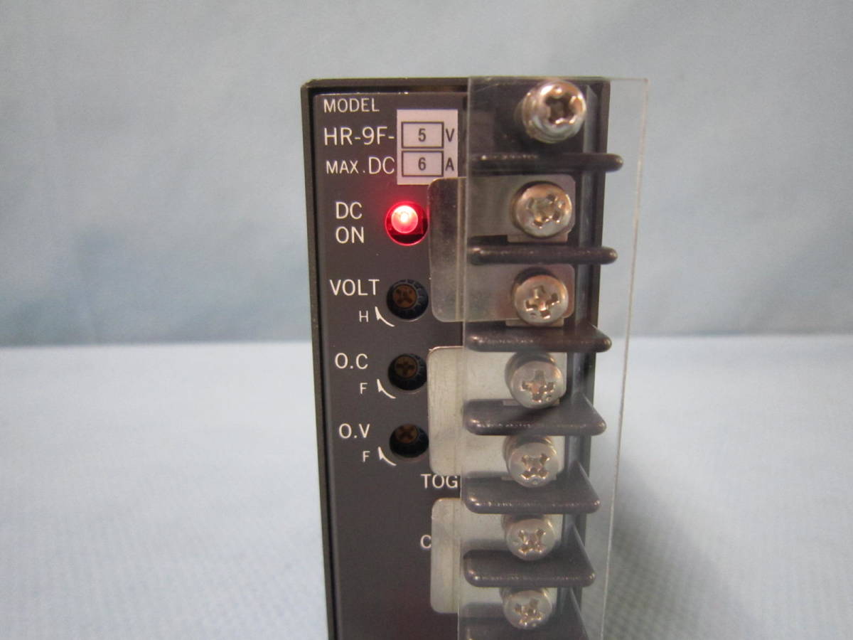 スイッチング電源 AC-DCコンバータ HR-9F-5V MAX.DC6A 100-120VAC_画像2