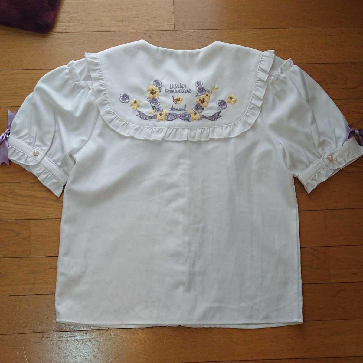 Pansy Floral Melody ブラウス アイボリー ピンク Amavel Pansy Floral Melody ブラウス アイボリー ピンク Amavel