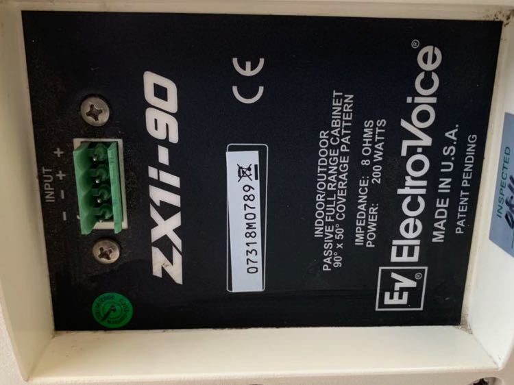 1円 動作品 エレクトロボイス ZX1i-90 モニタースピーカー ペア 白
