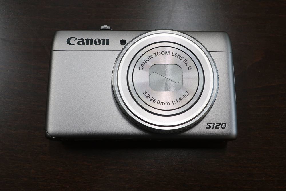 未使用に近い キャノンPowerShot S120シルバー、タイムラプス・ROW撮影