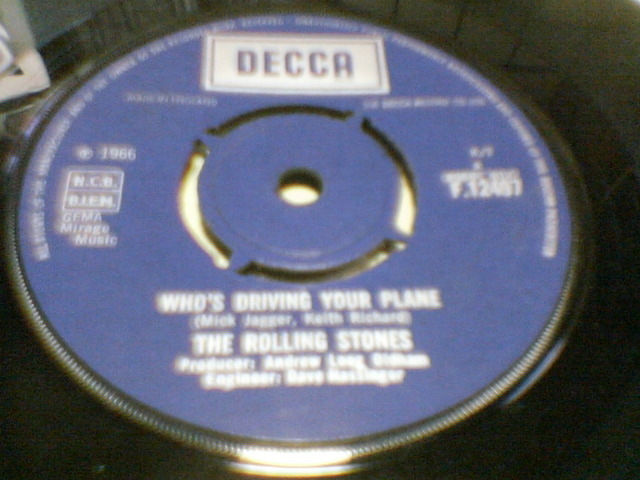 Rolling Stones : Have You Ever Seen Your Mother, Baby, Standing In The Shadow / Who's Driving Your Plane ; UK Decca 7” // F.12497_画像3