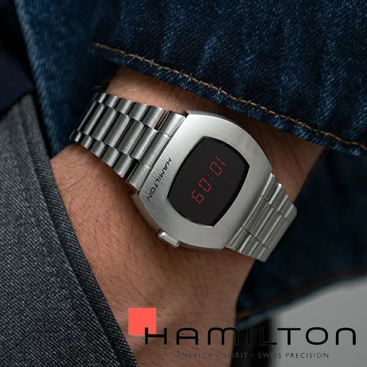 1円 正規品ハミルトン PSR パルサー 復刻モデル メンズ 腕時計 