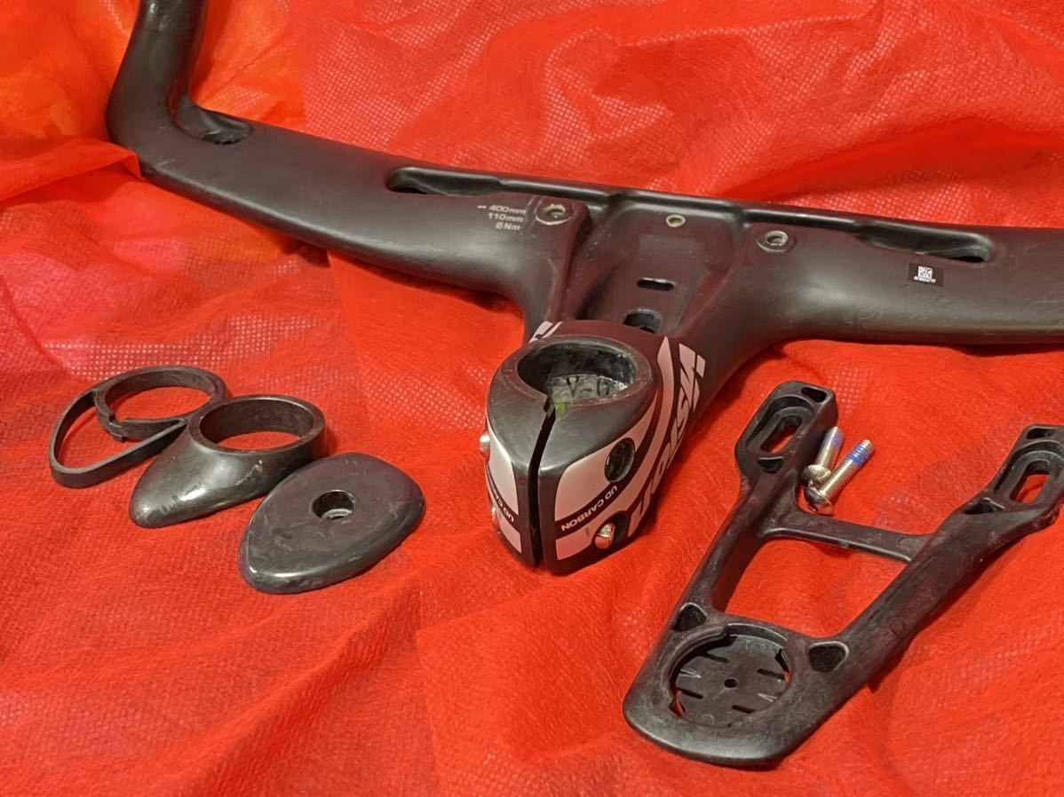 カーボンハンドル INTEGRATED VISION metron 5Dメトロン ビジョン 6d ステム 一体型 ヴィジョン ビアンキ Bianchi acr ガーミン garmim