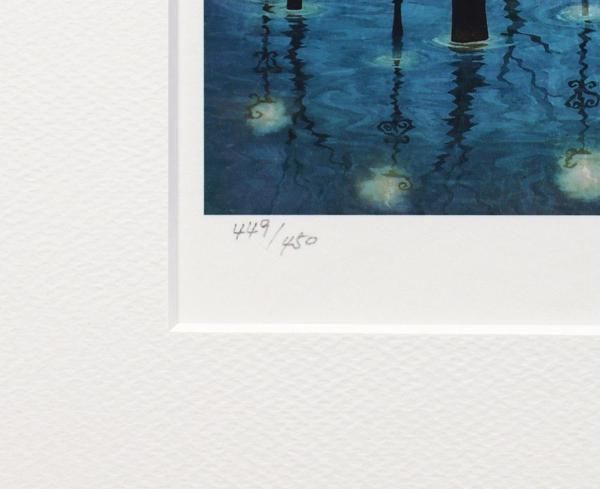 真作】【WISH】藤城清治「ともしび」レフグラフファイン版画 真作】【WISH】藤城清治「ともしび」レフグラフファイン版画