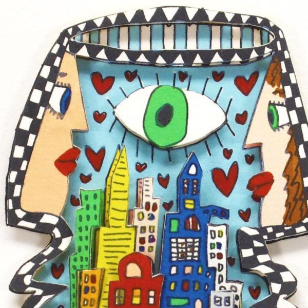 真作】【WISH】ジェームス・リジィ James Rizzi「BIG BROTHER