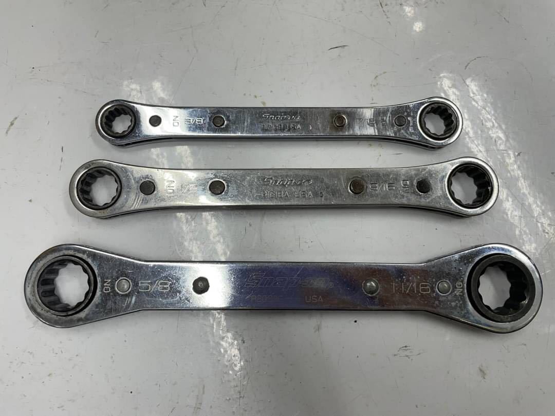 ○B3528 Snap-on スナップオン 板ラチェット ラチェット 3本セット○_画像1