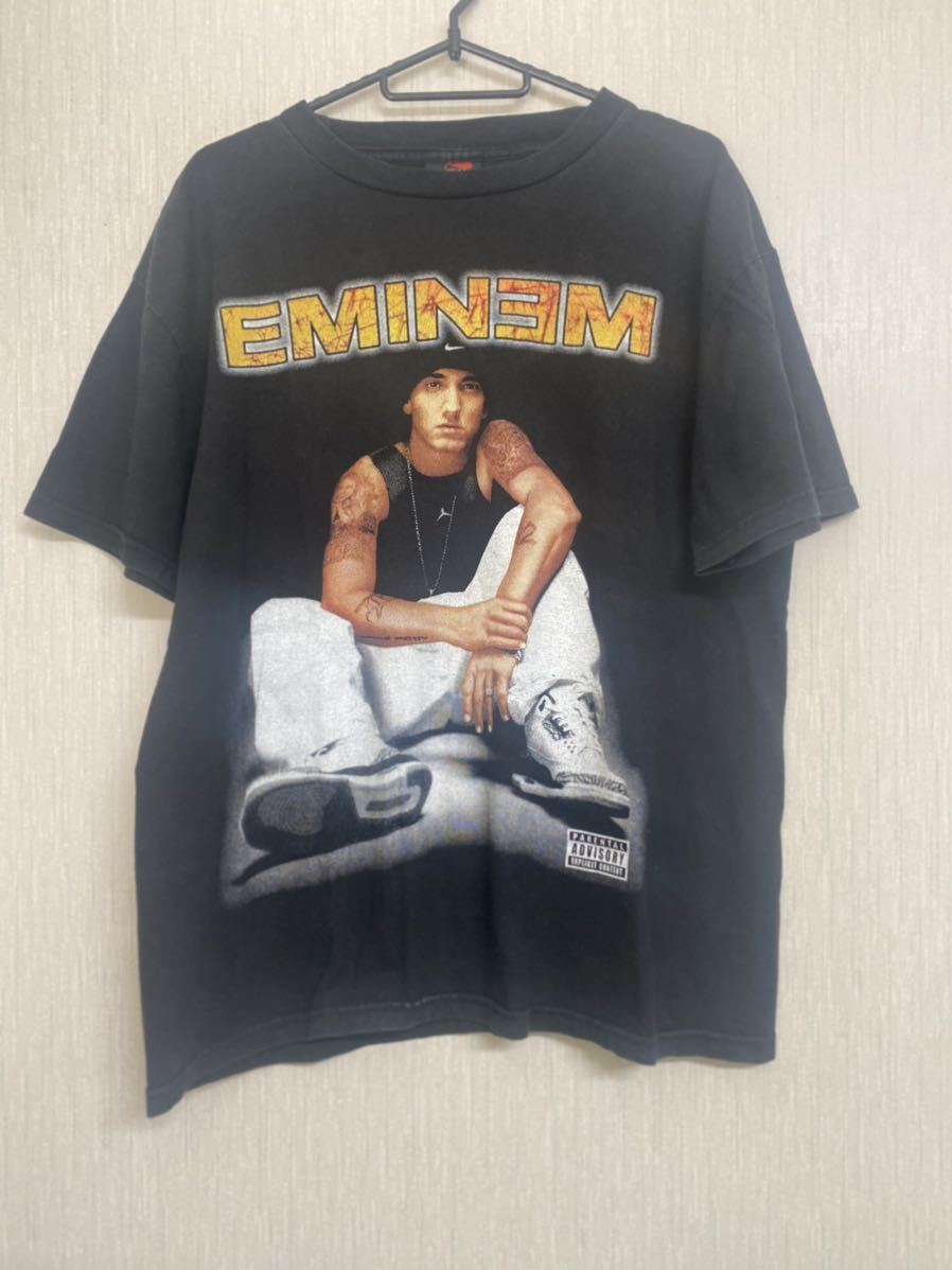 希少　EMINEM Tシャツ　ブラック　サイズL ヒップホップ 　エミネム　RAPTシャツ　_画像1