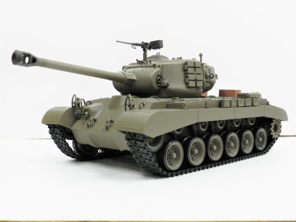 全品送料0円 Heng ☆塗装済み完成品戦車ラジコン☆ Long Ver.7.0】 対戦可能 【赤外線バトルシステム付 ☆3838-1 パーシング M26 1/16 2.4GHz 戦車、軍用車両