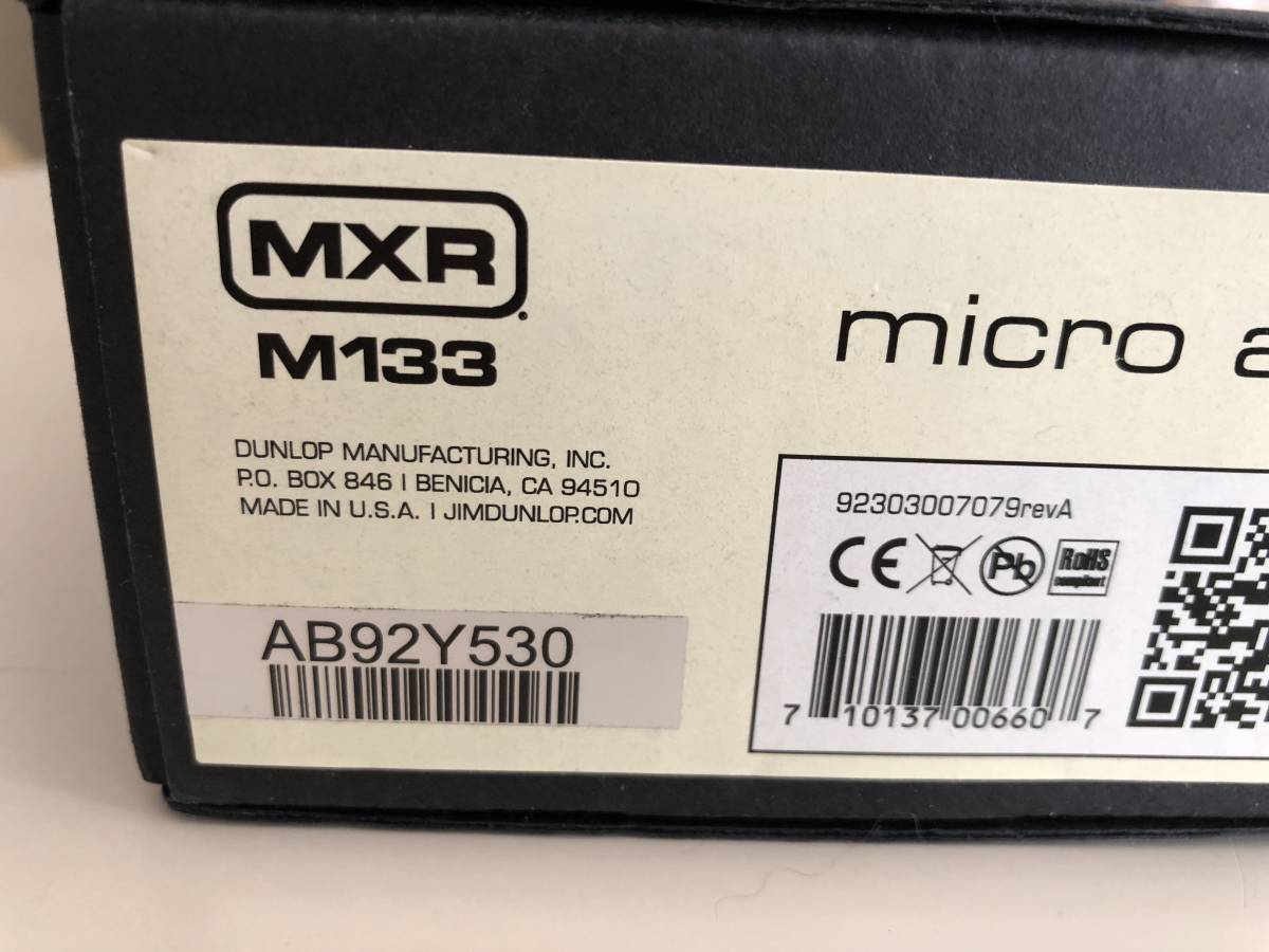 MXR Micro Amp M133 マイクロアンプ　Made in USA レア_made in USA