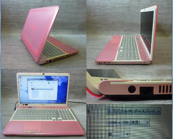 Windows 7,8,10,11 OS選択可 15.5” ピンク SONY VAIO VPCCB48FJ Core i5-2450M/メモリ4GB/500GB/Blu-ray/カメラ/無線/便利ソフト/1690_画像3