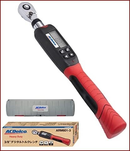 ACDelco 3/8” (9.5mm) デジタルトルクレンチ トルク値5-50Nm 内蔵