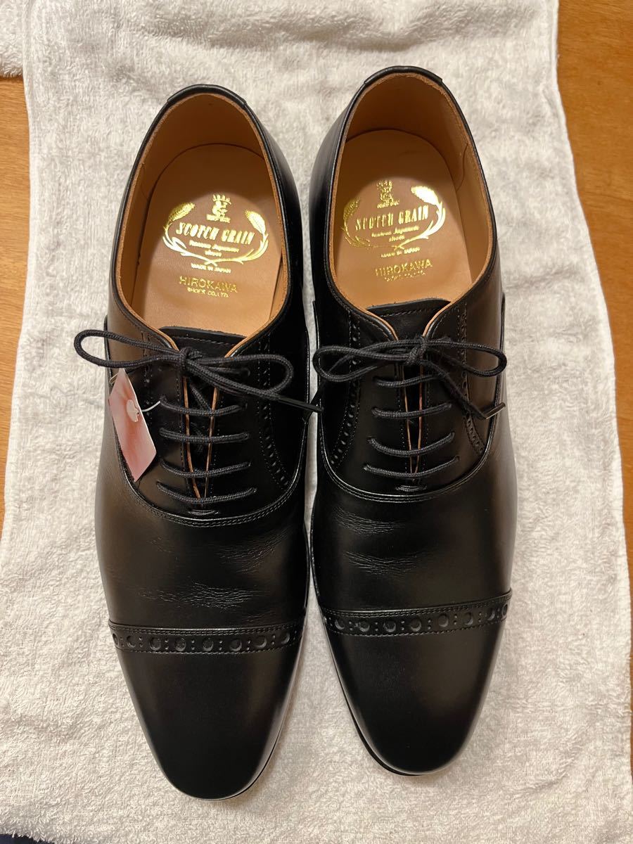 SCOTCH GRAIN スコッチグレイン F-0258 キャップトゥ 革靴 黒 SCOTCH GRAIN スコッチグレイン F-0258 キャップトゥ 革靴 黒