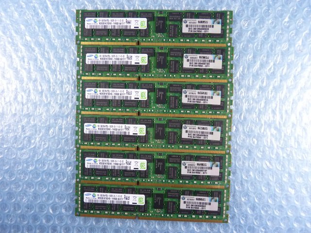 公式サイト Registered PC3L-10600R DDR3-1333 計48GB 6枚セット 8GB