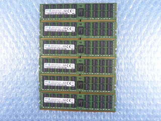 1LXD // 16GB 6枚セット計96GB DDR4 17000 PC4-2133P-RA0 Registered RDIMM 2Rx4 M393A2G40DB0-CPB0Q MR-1X162RU// Cisco UCS C220 M4取外_画像1