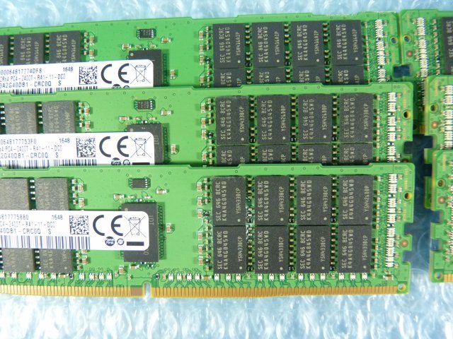 1MAJ // 16GB 12枚セット 計192GB DDR4 19200 PC4-2400T-RA1 Registered RDIMM 2Rx4 M393A2G40DB1-CRC0Q // SGI CMN1110-819U-7 取外_画像6