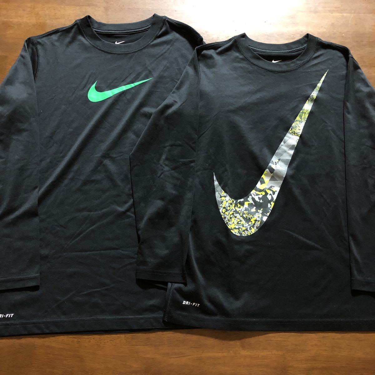 NIKE/ナイキ】長袖Tシャツ ロンT ２枚セット Lサイズ/160㎝ Mサイズ/150㎝ 中古｜PayPayフリマ