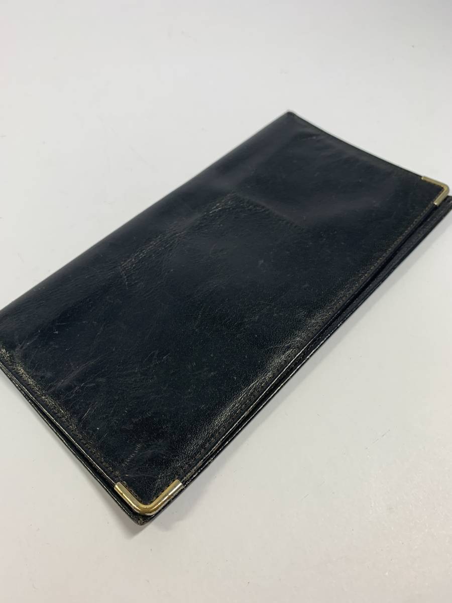 ★格安出品！！ TILLEY GENUINE HIDE 本革 レザー 長財布 ブラック ビンテージ ロングウォレット 財布 札入れ 黒 カナダ産 メンズ おしゃれ_画像2