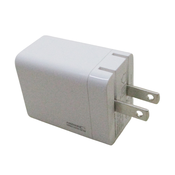 AC充電器 AC-USBアダプタ AC-USB充電器 高速充電65W Type-C GaN (窒化ガリウム）HIDISC ML-PDC1PG65WH/0457/送料無料メール便 箱開封発送_画像1