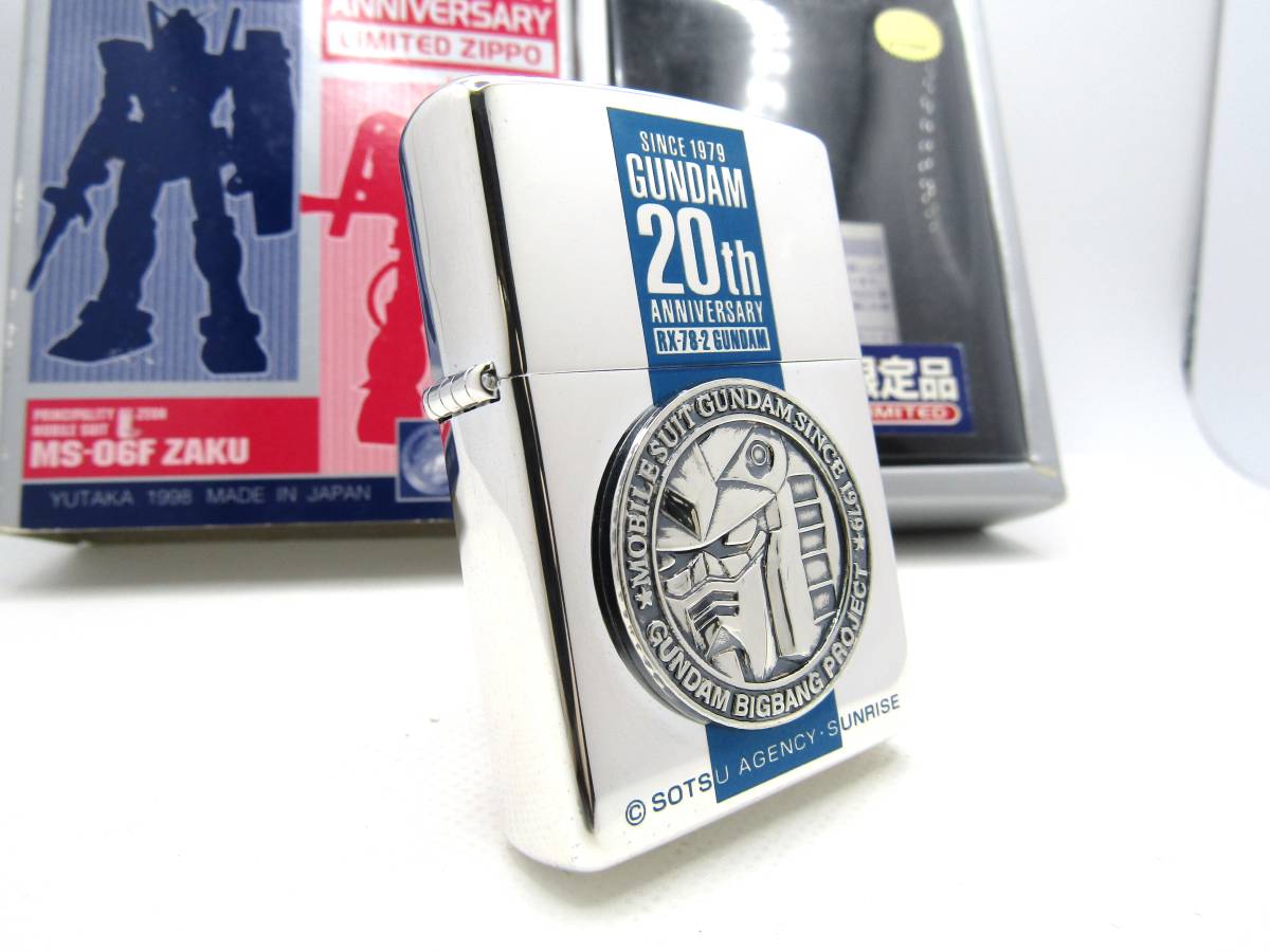 ガンダム２０周年☆zippoジッポ未使用１９９８年 | udaytonp.com.br