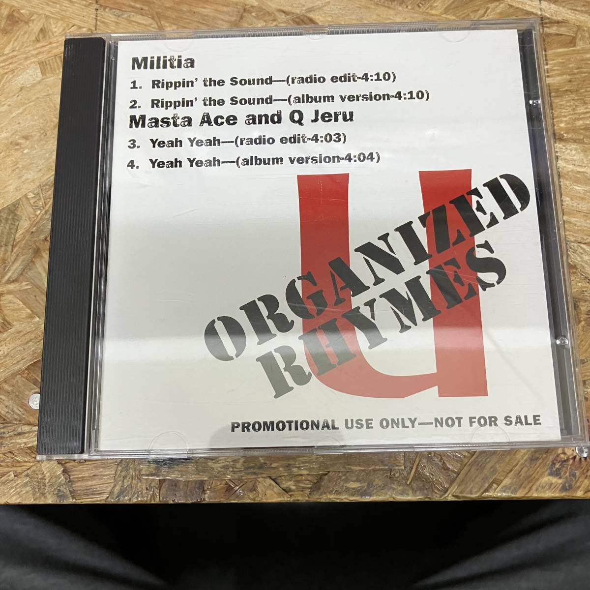 ● HIPHOP,R&B MILITIA - RIPPIN' THE SOUND / MASTA ACE AND Q JERU - YEAH YEAH シングル,INDIE CD 中古品_画像1