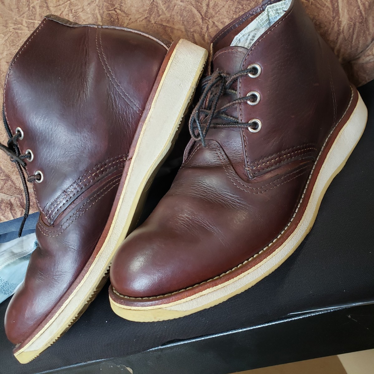 REDWING レッドウィング  チャッカ ブーツ CHUKKA boots 米国製 8D 皮革 leather レザー