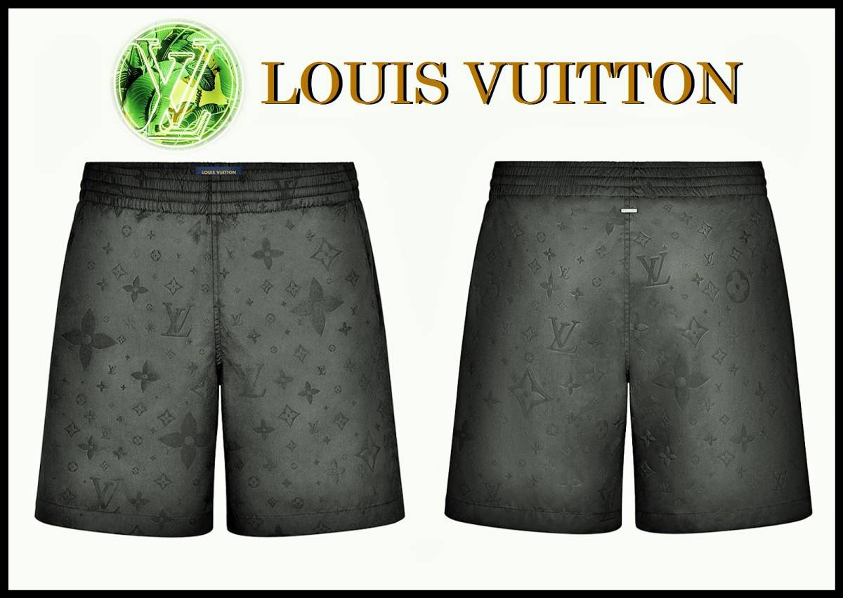 LOUIS VUITTON モノグラム スイムパンツ ルイヴィトン ブラック M